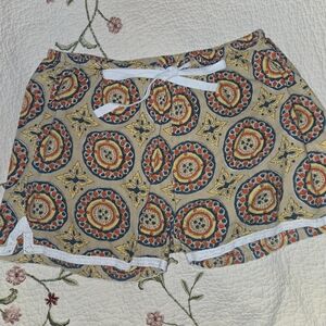 SIGNALS LADIES MED COTTON LACE TRIMMED SLEEP SHORTS